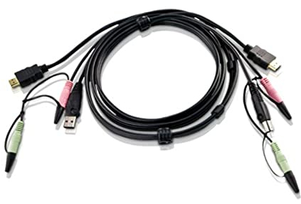 ATEN 2L-7D02UH Cable combiné pour KVM HDMI USB Audio - 1,8m