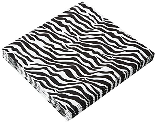 Anniversary House PJ362011 Tiflair Lunch-Servietten, Zebramuster, 3-lagig, 33 cm