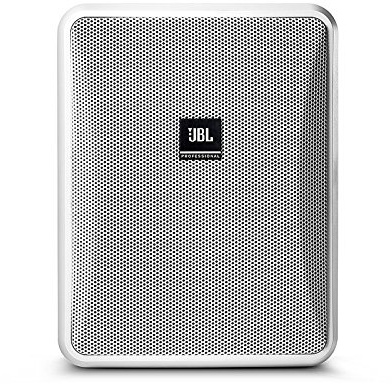 JBL Professional Control 25-1-WH Compact Indoor/Outdoor Background/Foreground Speaker, White, Sold as Pair