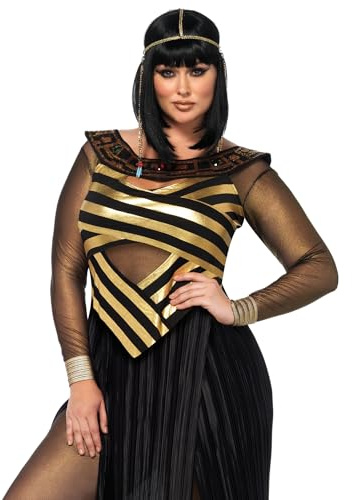 Leg Avenue Women's Costume, Gold/Black, 3X / 4X