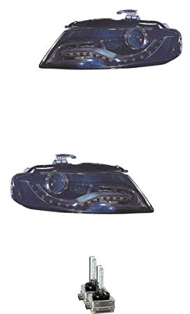 EISENFELS Bundle Set 70774082 Scheinwerfer rechts & links + Leuchtmittel D3S Xenarc kompatibel mit A4 Avant 8K5 B8