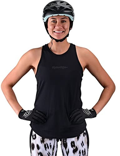 Troy Lee Designs Fahrradtrikot für Damen, MTB, Mountainbike, Luxe-Tanktop, schwarz, Klein