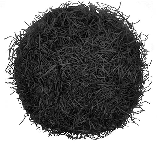100g Raffia Füllmaterial Geschenk Hamper Shred Geschreddertes Papier Geschenk Füllung für Party Hamper Füllung und Geschenkverpackung für Geschenkbox Dekorations (Schwarz)