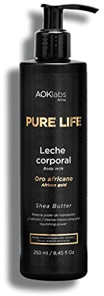 AOKlabs - Body Milk Straffende, feuchtigkeitsspendende Körpercreme I Antioxidative, feuchtigkeitsspendende und absorbierende Eigenschaften für alle Hauttypen I Hochprozentiges Sheabutter I 250 ml