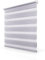 My home store Zebra Roller Blinds - Day and Night Blinds Double Layer Fabric - Child Safety East-Fit Curtains Translucent & Opaque Vision For Home Window Shades (Grey, 184x165cm)