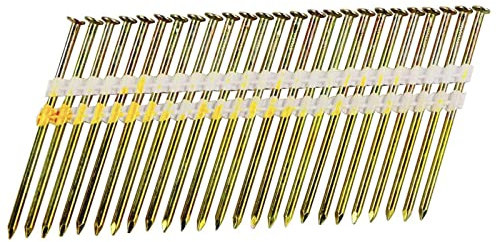 BHTOP 3 1/4 Inch Framing Nails, 21 Degree EG Smooth Shank Plastic Collated Nails for Framing Nailer, 3 1/4 x .131,(500 per Box)