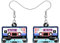 DOWAY Süß Kassettenband Ohrringe Baumeln Acryl Retro Kassette Band Vintage Schmuck Geschenke Lustig 90er Jahre Damen Mädchen Charms (Kassette B)