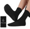 YouShow Socken Herren Damen 6er Pack Schwarz Crew Sportsocken mit Frotteesohle Tennissocken Cushioned 47-50