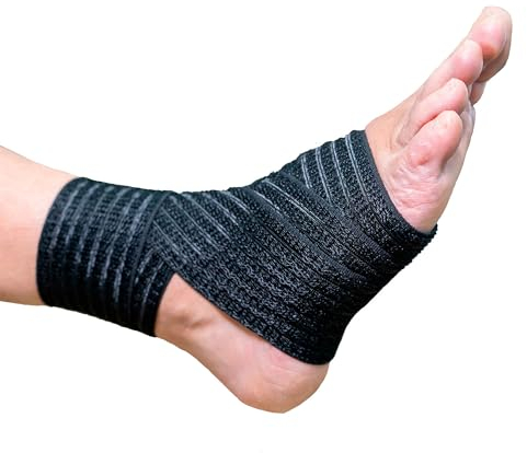 ORTONES - Chevillère pour Entorse – Stabilisateur de Cheville, Réglable, Respirant, Haute Compression, Prévention des Blessures et de la Fasciite Plantaire