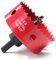 Scie-cloche bimétallique en acier rapide HSS, pour bois, plastique, cloison sèche, fibre de verre, 79 mm, rouge