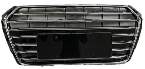 zjlgs Auto Front Stostange Kühlergrills für Audi A4L S4 2017 2018 2019 B9 S4, Auto Kühlergrill Stostange Grill Grille Ersatz Kühlergitter Kühlergrill Frontgrill,A