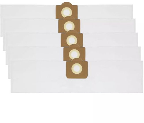 SPARES2GO Microfibre Dust Bags for Mac Allister MAC25-S, MAC19-PRMAC22-PRMWVPAll 20/30, 16L, 20L, 30L Vacuum Cleaner (Pack of 5)