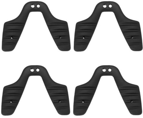 VGOL 4 Stück Anti-Rutsch Nasenpads für Brillen Schwarze Nasenpads aus Silikon mit Clip für Radsport Sonnenbrillen Sportbrillen Rutschfeste Nasenpads aus Silikon Öffnung 3mm