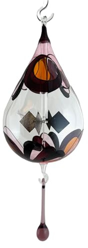 Lichtmühle, Solar-Radiometer, Sonnenrädchen, Lichtspiel, Glaskunst, Glasmalerei, einzigartiger, faszinierender, dekorativer Fensterschmuck 9 x 21 cm