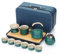 ​​Japanese Tea Set for 6 - Porcelain Gongfu Tea Collection with 8oz Teapot, 12-Piece Travel-Friendly Ceramic Set - Ideal for Home, Office & Gifts