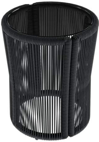 STEELSØN Gartentisch Nair, Beistelltisch mit Stahlgestell für Garten Balkon Terrasse, Balkontisch Durchmesser 35cm wetterfest, Gartenmöbel dunkelgrau