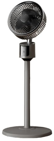 JoyousMall Portable Standing Air Circulator Fan, Adjustable Quiet Pedestal Fan 3 Speed USB Stand Fans For Bedroom Dormitory Comfort, Grey White 58~80cm(Grey)