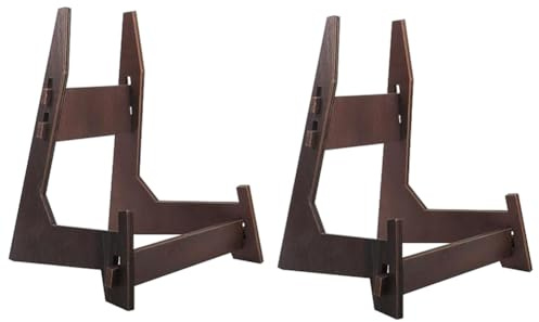 Asyduey Plate Stand for Display, Plate Holder Display Stand,Picture Stand for Display Premium Vintage Wooden Picture Frame Stand Easy Install Easy to Use