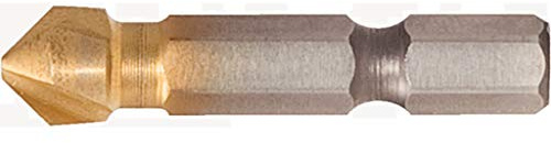 KS Tools 336.0329 1/4 HSS TiN Kegel- und Entgratsenker-Bit 90°, 12,4mm