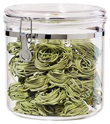 Oggi Jumbo Acrylic Airtight Canister with Clamp, 130-Ounce by Oggi