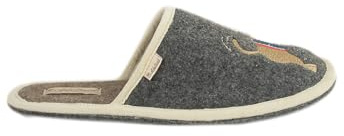 Adelheid Gut (v) erzogen Filzpantoffel für Damen - Dackelmotiv - mit Geschenkverpackung - made in Portugal