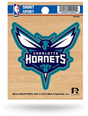 Rico Industries NBA Basketball Charlotte Hornets kurzer Sport-Aufkleber