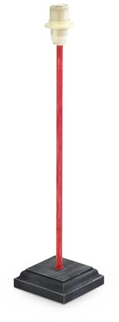 EGLO Tischlampe 1+1 Vintage, Nachttisch Holz, Stahl in rot-patina, E14 Fassung