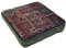 GURU SHOP Orientalisches Eckiges Patchwork Kissen 40 cm, Sitzkissen, Bodenkissen mit Baumwollfüllung - Braun, Synthetisch, Zierkissen, Dekokissen, Sofakissen