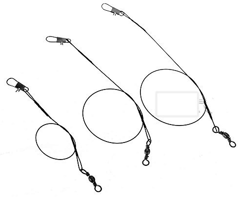 jiffybagtackle 3 X Assorted wire coated tracers for Pike and Lure Fishing