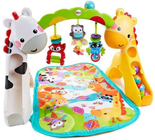 Fisher Price GLK31 - Erlebnisdecke mit Musik, Geräuschen und Lichtern, Spielmatte mit Beschäftigungsmöglichkeiten für Babys und Kleinkinder ab der Geburt