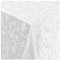 Tischdecke Stoff Damast Barock Jacquard Ranken Design mit Saum oval 160x280 cm Weiss