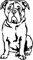 amberdog Continental Bulldogge Fensterfolie Autoaufkleber Art.Nr.AT0224 Aufkleber für Auto Wohnmobil Wohnwagen Autoaufkleber (20x15cm, weiß)