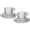 Set 2 tazzine con piattino Trasparente Baci Milano linea Zen