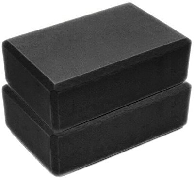 Colorful Yoga Blöcke/Yogablock Übung Fitness Yoga Blöcke Schaumpolster Kissen Kissen Eva Fitnesstraining,Yoga Block für Anfänger und Fortgeschrittene, Yoga Zubehör (Schwarz)