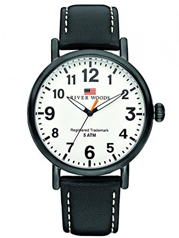 River Woods Men's Watch Leather Sacramento