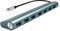 LogiLink UA0310 USB 3.1 Hub für PC/Laptop, 7-Ports Aluminiumgehäuse Silber