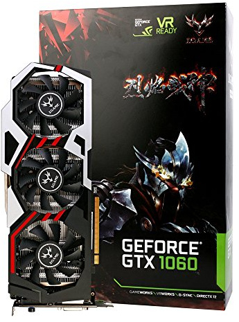 Dinglong Colorful iGame GTX1060 U-TOP-3G DDR5 en 1594-1809/8008MHz 192bit Gaming Video Graphics Card