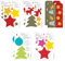 Familienmomente 10 Bastelbogen zum Prickeln für Kinder ab 3 Jahre Weihnachten (2x 5 Sterne, 2x Baum/Elche, 2x 3 Sterne, 2x Baum/Engel, 2x Weihnachts-Windlichter) DIN A5