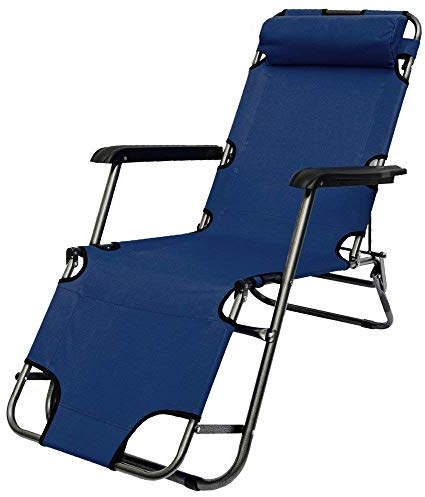 AMANKA 153x60 Relaxliege Garten Liegestuhl Klappbar - Gartenstuhl mit Liegefunktion - Sonnenliege Faltbar - Campingliege Leicht - Gartenliege Wetterfest - Mobile Strandliege Relaxsessel Outdoor Liege