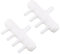 HALJIA 2PCS Fish Tank Plastic Air Flow Divider Oxygen Splitter Lever Valve for Aquarium Pond Air Pump Connector (4 Connector)