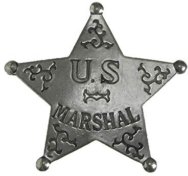 Anstecker Pin Sheriffstern US Marshal Historische Nachbildung Made in USA Western Country