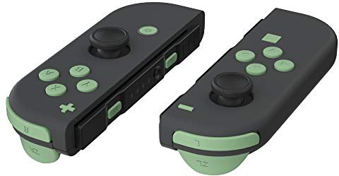 eXtremeRate Ersatz Buttons Set für Nintendo Switch Joycon, Matt DIY-farbige Knöpfe & Tools, Tasten Ersatzteile für Switch OLED Joy Con(Matcha Grün)-Ohne Joycons