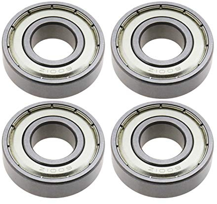 YINETTECH 4 Stück Kugellager Rillenkugellager 6001ZZ 12mm x 28mm x 8mm Mechanische Ausrüstung Kugelgelagerte CNC-Industrie