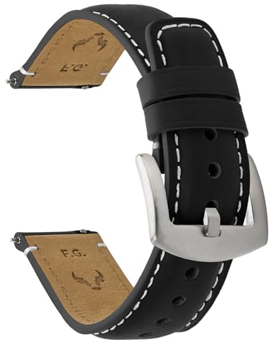 Fullmosa Cinturino in Pelle per Orologi, Cinturini per Orologi 22mm 20mm 24mm 19mm 18mm Accessori per Orologi a Cinturini per Uomo Donna, Cinturino per Smartwatch e Orologi Universali