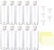 Voarge 10 St眉ck 100 ml transparente Reiseflaschen mit Klappdeckel, leere Flaschen mit 5 Trichtern und 30 Blatt Etiketten