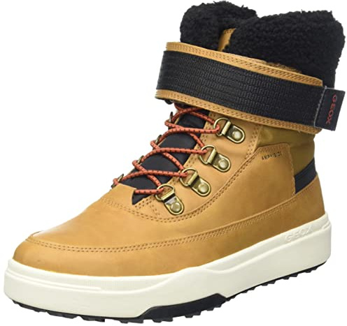 Geox Jungen J Bunshee Pg Boy B a Stiefeletten, Dk Yellow Black, 33 EU