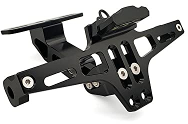 CZITAE CNC Hinterer Kennzeichenhalter Lizenz Kennzeichenhalter Halter, FüR Benelli TRK 502 TNT 125 Xmax 125 Kennzeichen Einstellbarer