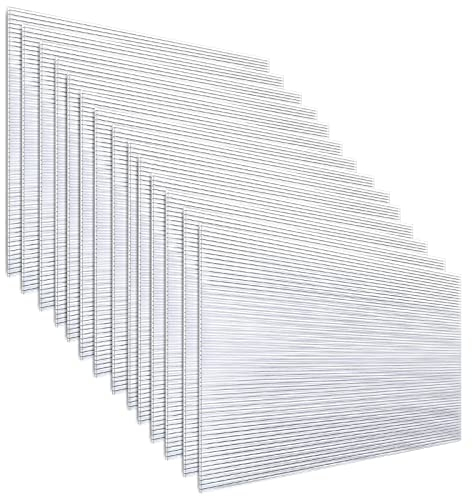 Jiubiaz Piastre alveolari per serra, giardino, serra, 14 piastre di ricambio in policarbonato doppio (1210 x 605 x 4 mm, 10,25 m²