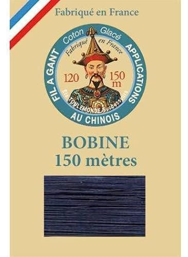 Sajou - Fil à Gant - Fil au Chinois - Bobine 150m - Coton 100% - Fabriqué en France - Marine