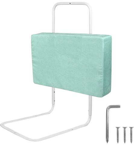 Froadp 50cm Rausfallschutz Beistellbett Leinen Kindersoftpack Bettgitter Tragbare Bettschutzgitter Höhenverstellbar Kinderbettgitter Baby Schutzgeländer Bettkantenschutz für Kinderbett (Seegrün)